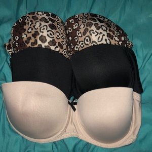 Strapless bras